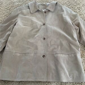 Elisabeth By Liz Claiborne Women's Tan Suede Jacket